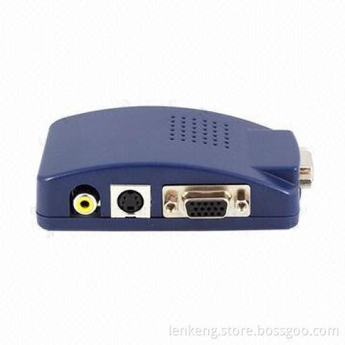 VGA to Video+S-Video+VGA Converter, 3 Loop-through Outputs of 1X VGA, 1X Composite Video, 1X S-video
